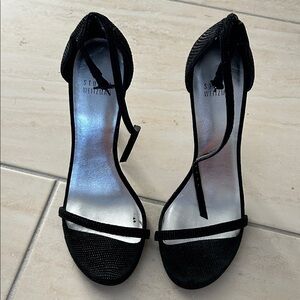 Stuart Weitzman Black Strappy Heels